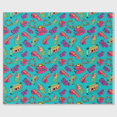 Ich Liebe den Spaß der 90er Jahre Geschenkpapier (Flach)