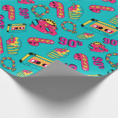 Ich Liebe den Spaß der 90er Jahre Geschenkpapier (Ecke)