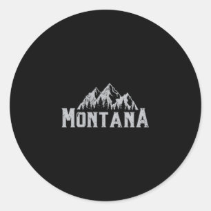 Ich liebe den Staat Montana Mein süßes Zuhause ruf Runder Aufkleber