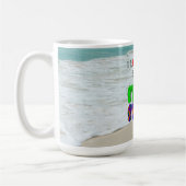 Ich liebe den Strand Kaffeetasse (Links)