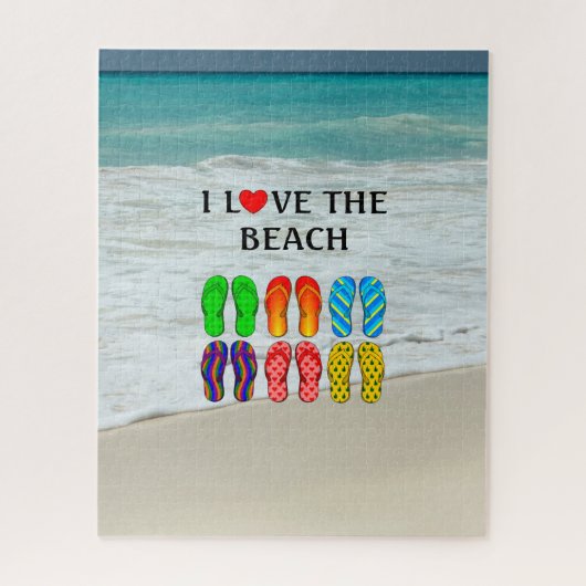 Ich liebe den Strand,  Puzzle (Vertikal)