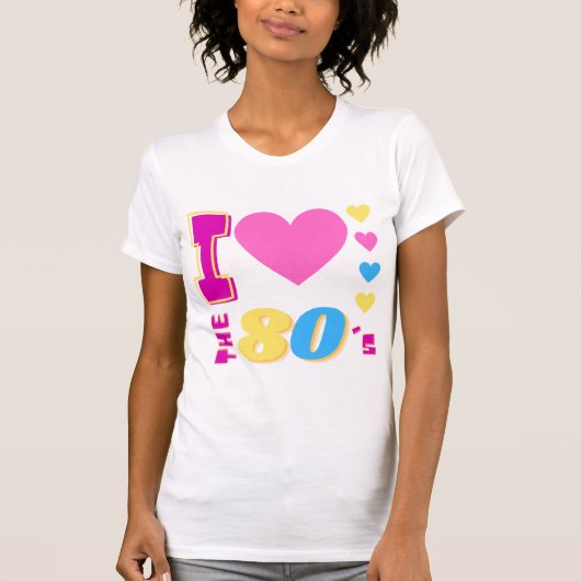 Ich Liebe den T - Shirt der 80er (Vorderseite)