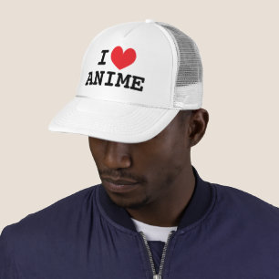 Ich liebe den Trucker Hut für Japan Cartoon Liebha Truckerkappe