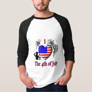 Ich liebe den vierten Juli T-Shirt