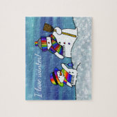 Ich liebe den Winter! Puzzle (Vertikal)