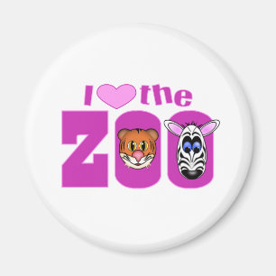 Ich liebe den Zoo Magnet