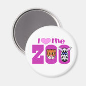 Ich liebe den Zoo Magnet (Vorderseite/Rückseite)