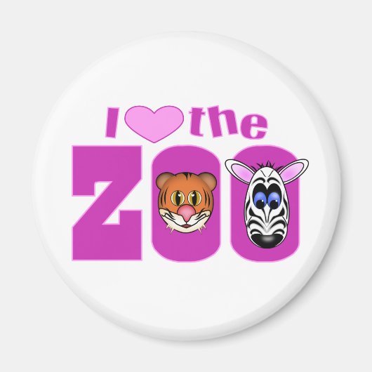 Ich liebe den Zoo Magnet (Vorne)