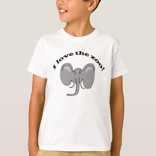Ich Liebe den Zoo! T-Shirt (Vorderseite)