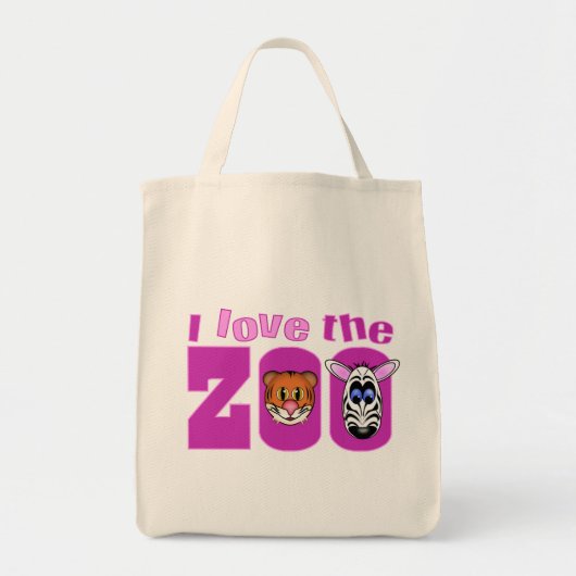 Ich liebe den Zoo Tragetasche (Vorne)