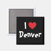Ich liebe Denver Magnet (Vorderseite/Rückseite)