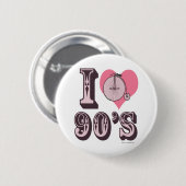 Ich Liebe der 1890er Button (Vorne & Hinten)