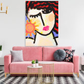 Ich Liebe der Abstrakten digitalen Bilder der Sonn Leinwanddruck (Insitu (Wohnzimmer))