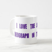 "Ich Liebe der Geruch des Mimeographen am Morgen. Kaffeetasse (Vorderseite Links)