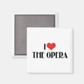 Ich Liebe der Oper Magnet (Vorderseite/Rückseite)
