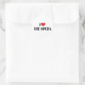 Ich Liebe der Oper Runder Aufkleber (Tasche)