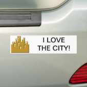 Ich Liebe der Stadt Autoaufkleber (Auf Auto)
