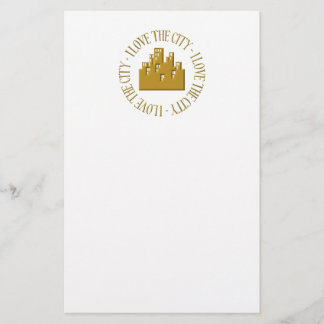 Ich Liebe der Stadt Briefpapier