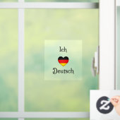 "Ich Liebe Deutsch" I Heart German Window Cloning Fensteraufkleber (Zuhause)