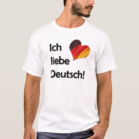 Ich liebe Deutsch T-Shirt (Vorderseite)