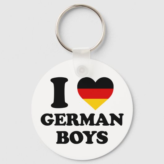 Ich Liebe deutsche Jungs Schlüsselanhänger (Vorderseite)