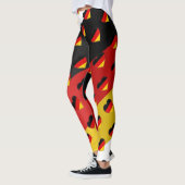 Ich Liebe Deutschland deutsche Flagge Herz Pattern Leggings (Links)