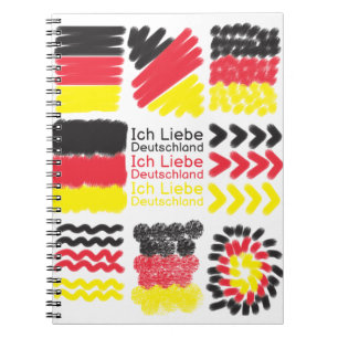 Ich Liebe Deutschland - i love germany Notizblock