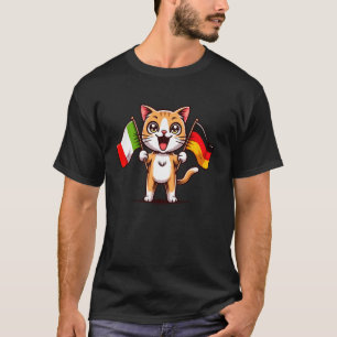 Ich liebe Deutschland Italien Freundschaftsflagge  T-Shirt