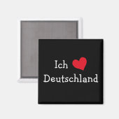 Ich liebe Deutschland Magnet (Vorderseite/Rückseite)