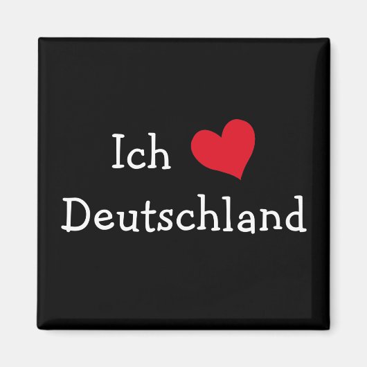 Ich liebe Deutschland Magnet (Vorne)