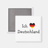 Ich liebe Deutschland Magnet (Vorderseite/Rückseite)