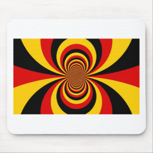 Ich liebe Deutschland Nationalflagge Farben Kunst Mousepad
