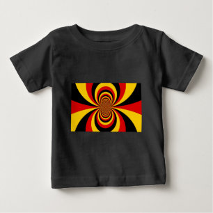 Ich liebe Deutschland Nationalflagge Farben Kunstp Baby T-shirt