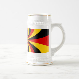 Ich liebe Deutschland Nationalflaggenfarben Kunstp Bierglas