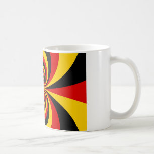 Ich liebe Deutschland Nationalflaggenfarben Kunstp Kaffeetasse