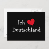 Ich liebe Deutschland Postkarte (Vorne/Hinten)