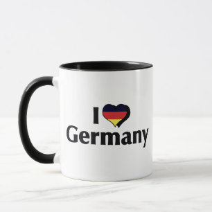 Ich liebe Deutschlandflagge Tasse