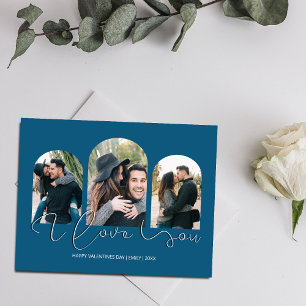 Ich liebe Dich 3 Bögen Foto Collage Valentinstag Feiertagskarte