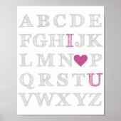 Ich Liebe dich ABC's Poster (Vorne)