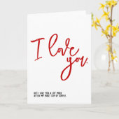 Ich Liebe dich, aber ich mag dich mehr nach der Ka Karte (Gelbe Blume)