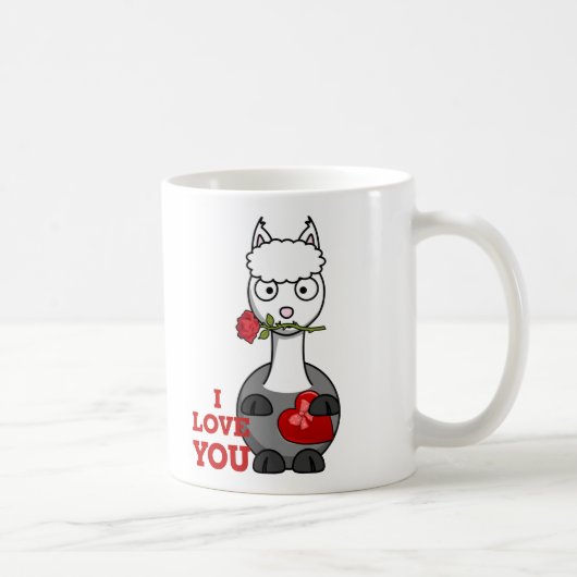 ich liebe dich alpaka kaffeetasse (Rechts)