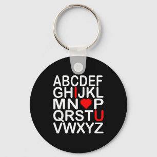 Ich liebe dich Alphabet Valentinstag Herz Spaß Schlüsselanhänger