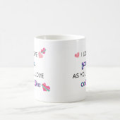 Ich Liebe dich als Liebe Kaffee Kaffeetasse (Mittel)