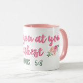 Ich liebe dich an deinem dunkelsten // Bibelversen Tasse (VorderseiteRechts)