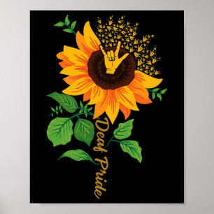 Ich liebe dich ASL-Handgeste Gehörlos Gehörverlust Poster