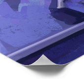 Ich Liebe dich auf das Mond- und Hinterposter Poster (Ecke)