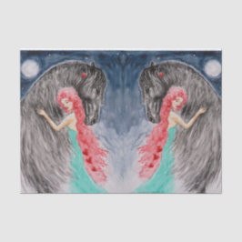 ICH LIEBE DICH AUF DAS MUND- UND RÜCKZEICHENpapier Seidenpapier