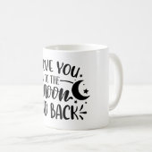 Ich Liebe dich auf den Mond und die Tasse zurück (VorderseiteRechts)