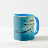 Ich Liebe dich auf den Mond und die Tasse zurück (VorderseiteRechts)