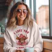 Ich Liebe dich auf den Mond und zurück Sweatshirt